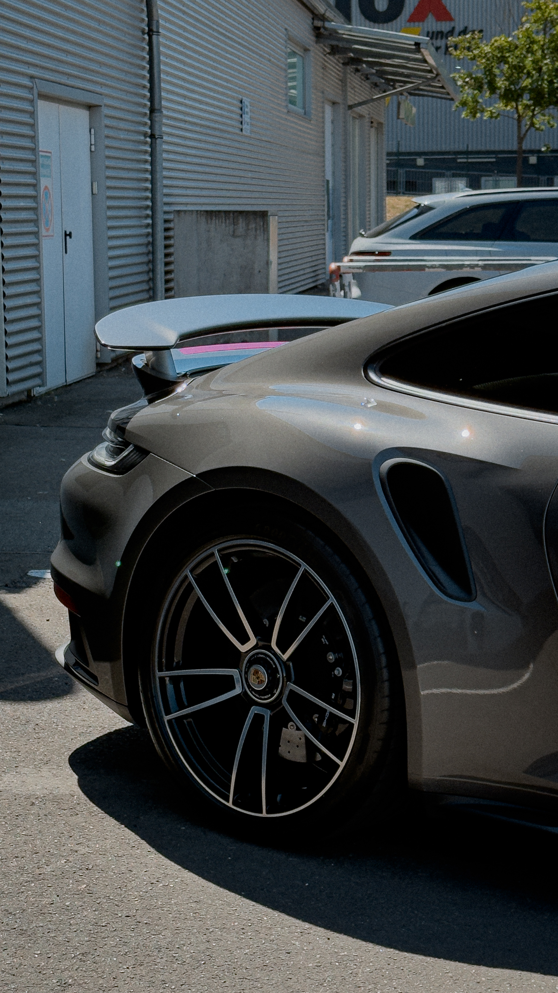 Porsche Seitenpartie und Felge